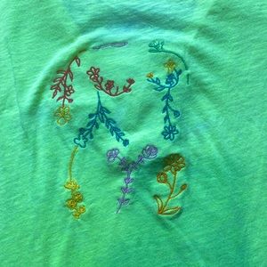 Short Sleeve Flower Woman Shirt
